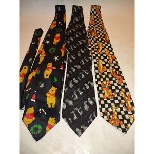 Vintage Disney Winnie the Pooh and Tigger Neckties, Set of 3, Novelty Ties, Work